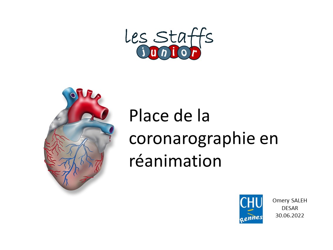 Place de la coronarographie en réanimation